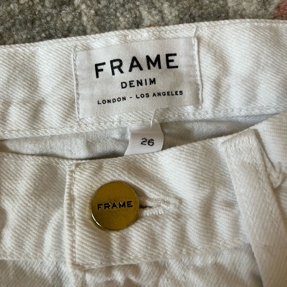 Frame White Denim Mini Skirt 26 - Picture 3 of 4